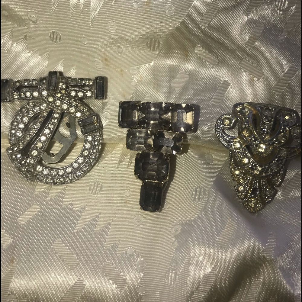 Set of 3 Antique pocket clips